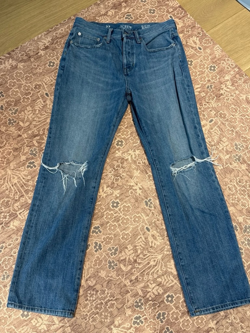 J. Crew Blue Button-Fly Denim Jeans